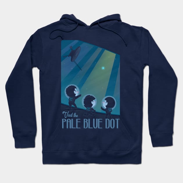 The Pale Blue Dot Hoodie by Queenmob